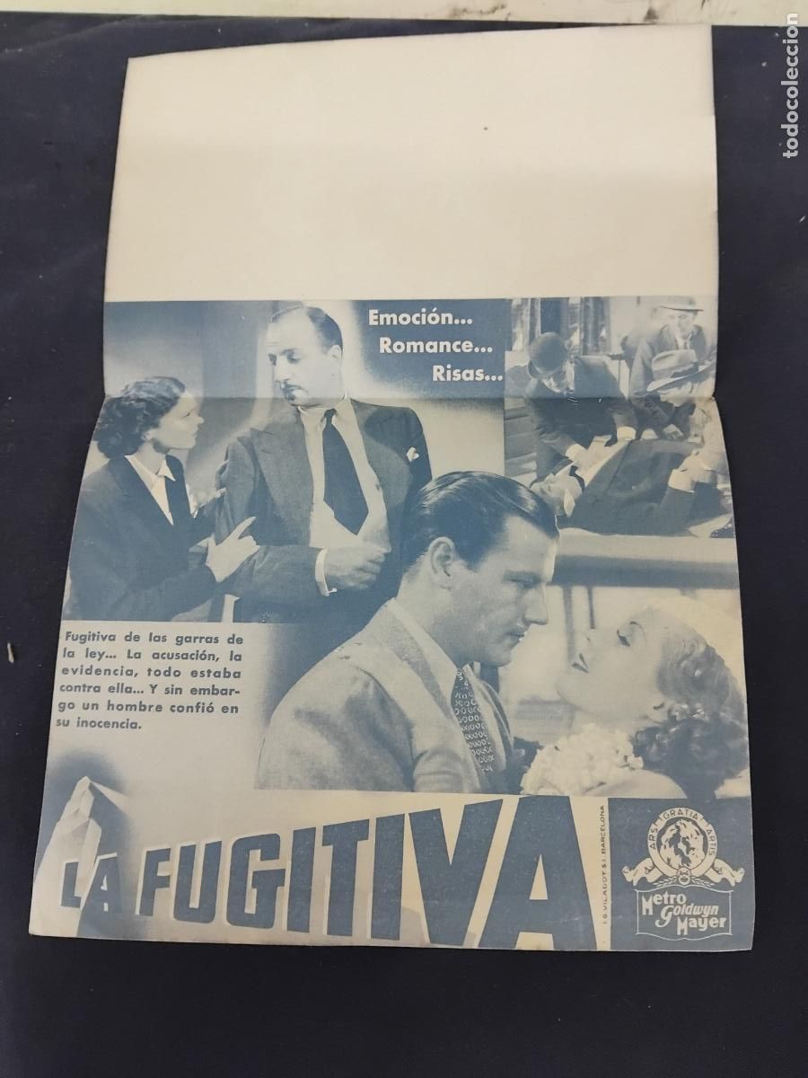 Cine: PROGRAMA DE CINE DOBLE LA FUGITIVA. MAUREEN OSULLIVAN. - Foto 3