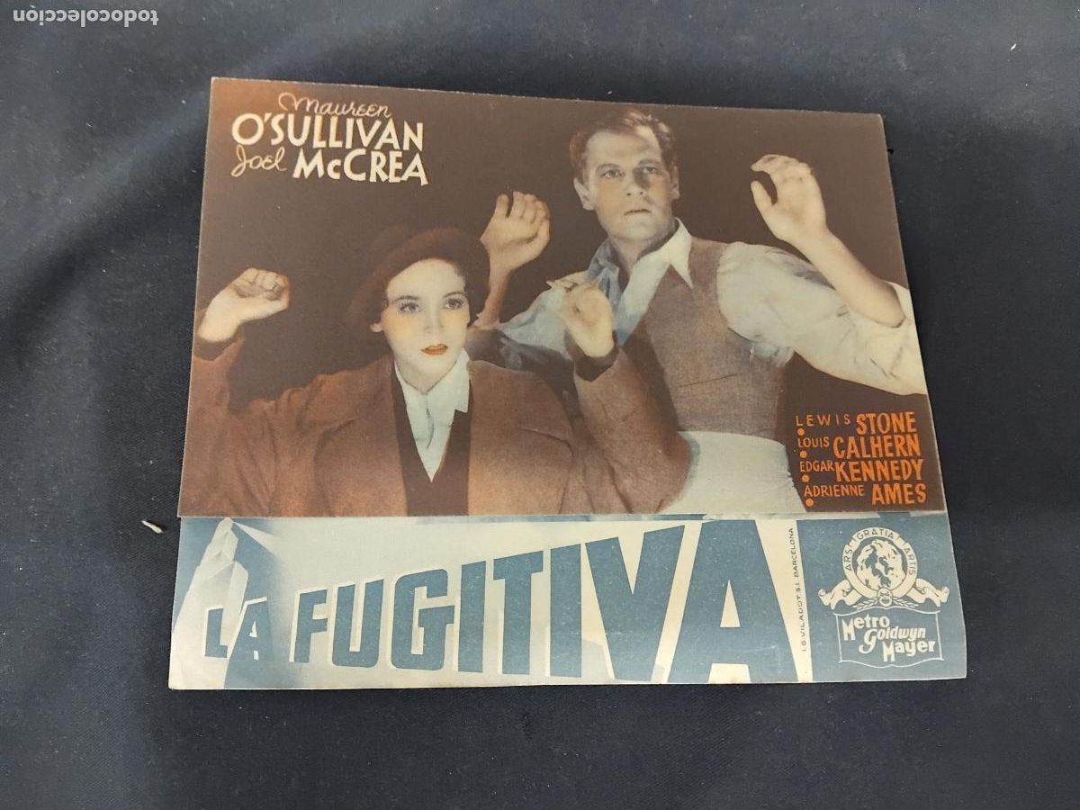 Cine: PROGRAMA DE CINE DOBLE LA FUGITIVA. MAUREEN OSULLIVAN. - Foto 1