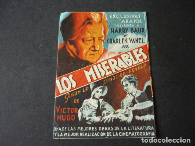 Cine: LOS MISERABLES PROGRAMA DE CINE CON PUBLICIDAD CINE SANTIAGO - Foto 1