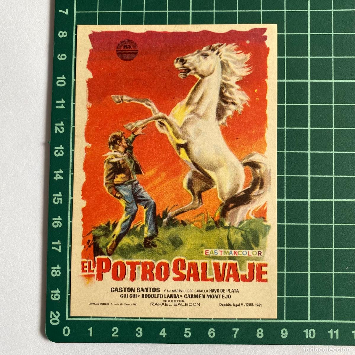 Cine: Programa Folleto de mano cine pelicula. El potro salvaje - Foto 1