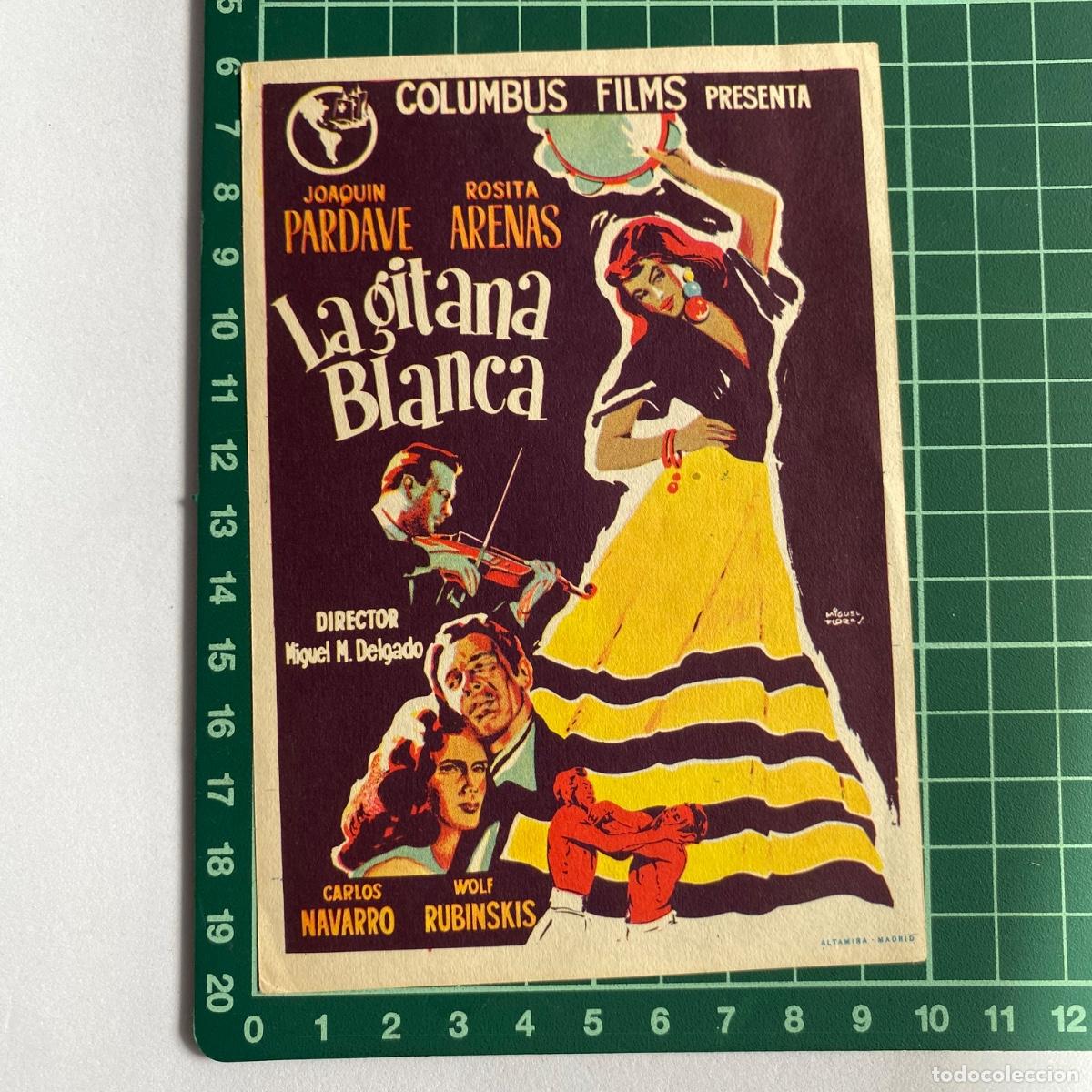 Cine: Programa Folleto de mano cine pelicula. La gitana blanca - Foto 1