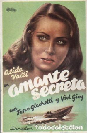 Cine: PROGRAMA DE CINE: AMANTE SECRETA PC-9820 - Foto 1