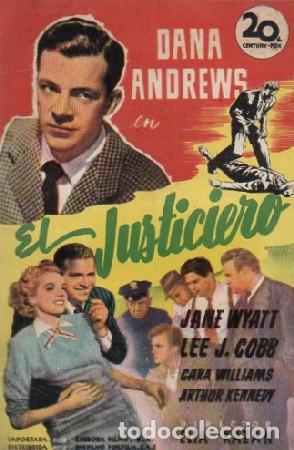 Cine: PROGRAMA DE CINE: EL JUSTICIERO PC-9831 - Foto 1