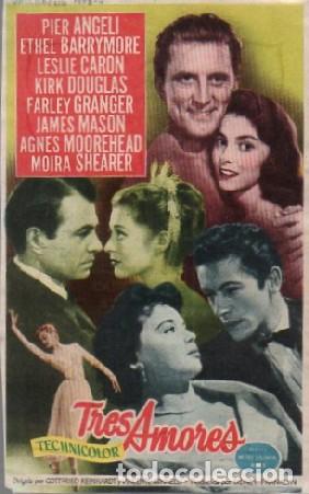 Cine: PROGRAMA DE CINE: TRES AMORES PC-9836 - Foto 1