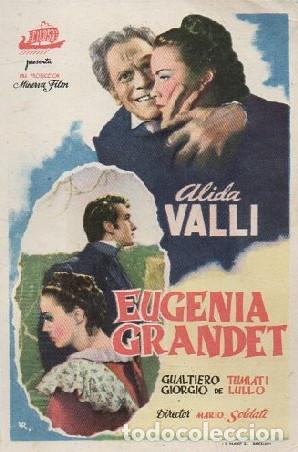 Cine: PROGRAMA DE CINE: EUGENIA GRANDET PC-9839 - Foto 1