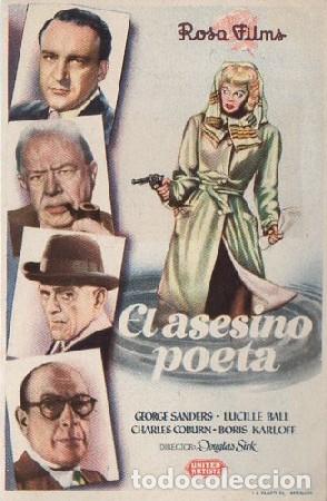 Cine: PROGRAMA DE CINE: EL ASESINO POETA PC-9852 - Foto 1