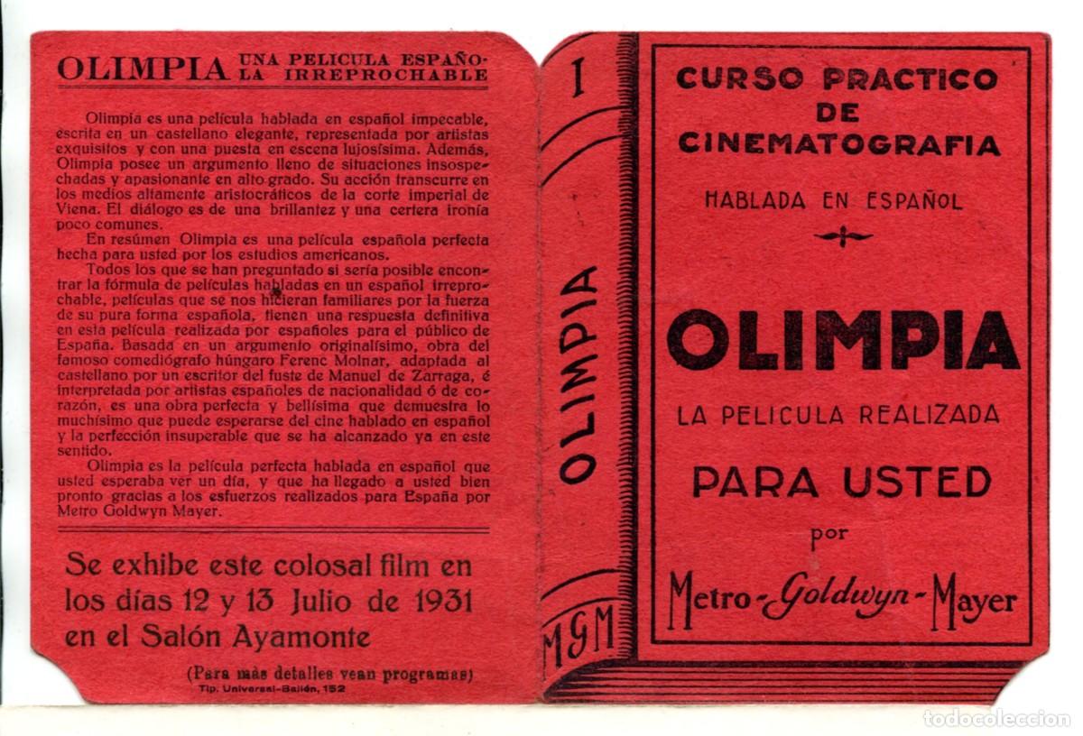 Cine: OLIMPIA, con Jos&eacute; Crespo. - Foto 1