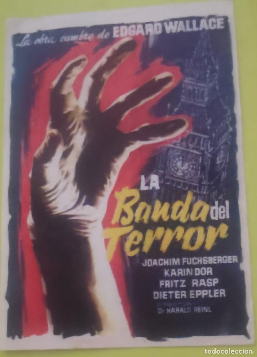 Cine: LA BANDA DEL TERROR, FOLLETO SP - Foto 1