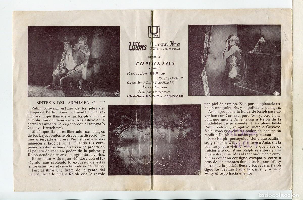 Cine: TUMULTOS, con Charles Boyer. - Foto 2