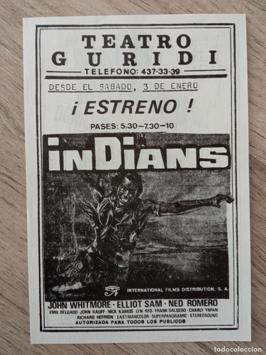 Cine: INDIANS, TEATRO GURIDI, BARACALDO, VIOLANDO LA LEY - Foto 1