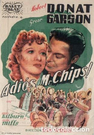 Cine: PROGRAMA DE CINE: ADIOS MR. CHIPS! PC-9898 - Foto 1