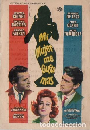 Cine: PROGRAMA DE CINE: MI MUJER ME GUSTA MAS PC-9911 - Foto 1