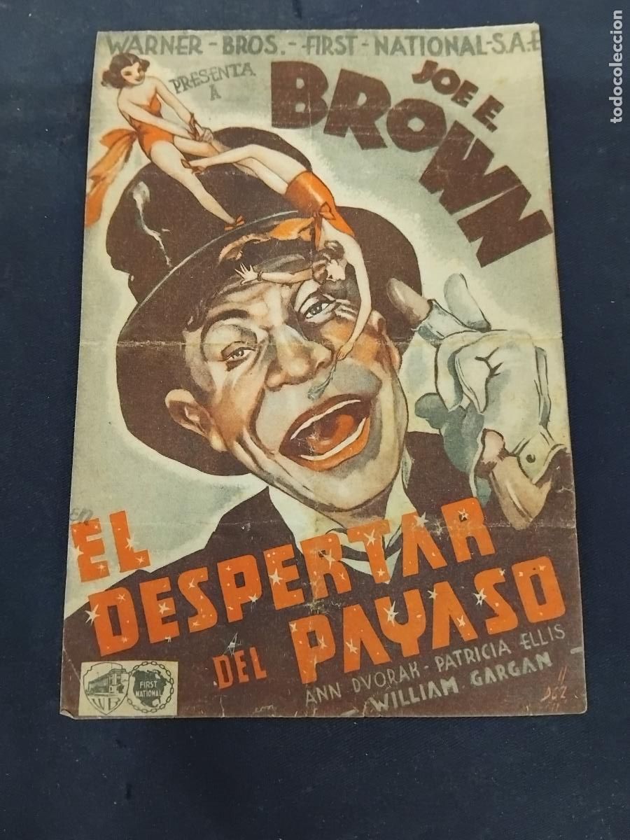 Cine: PROGRAMA DE CINE DOBLE EL DESPERTAR DEL PAYASO. EXCELSIOR CINEMA 1938. - Foto 1
