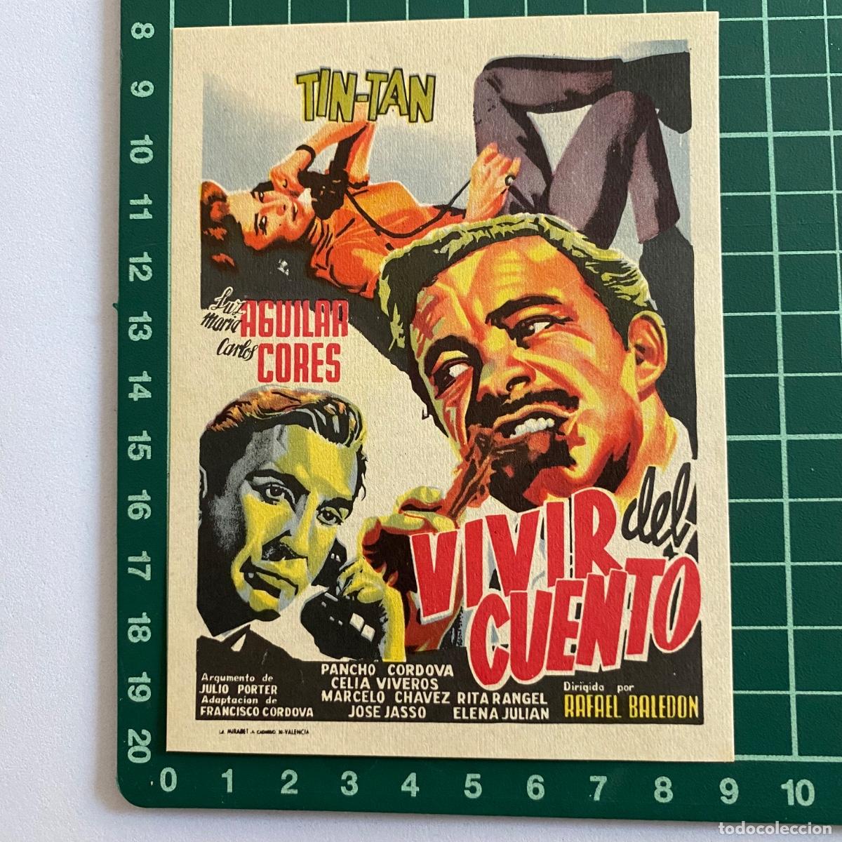 Cine: Programa de cine folleto de mano pelicula. Vivir del cuento. - Foto 1