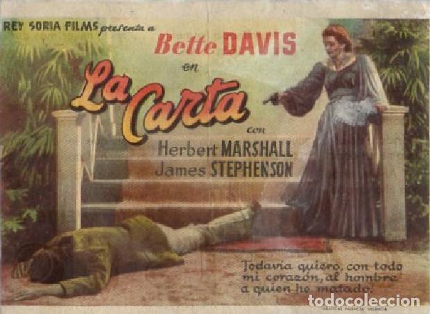 Cine: PROGRAMA DE CINE: LA CARTA PC-9923 - Foto 1
