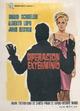 Cine: PROGRAMA DE CINE: OPERACI&Oacute;N EXTERMINIO PC-9931 - Foto 1