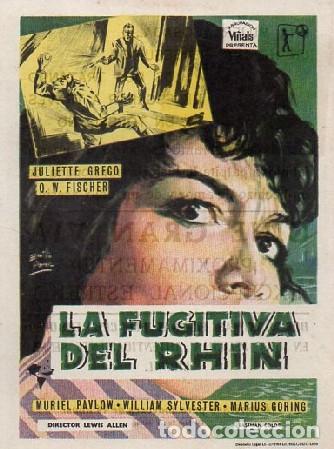 Cine: PROGRAMA DE CINE: LA FUGITITVA DEL RHIN PC-9935 - Foto 1