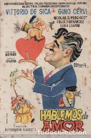 Cine: PROGRAMA DE CINE: HABLEMOS DE AMOR PC-9962 - Foto 1