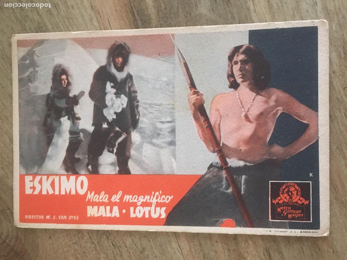 Kino: eskimo folleto de mano original estreno muy buen estado