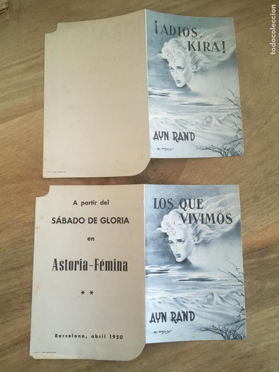 Kino: los que vivimos adios kira troquelados 2 folletos de mano originales estreno muy buen estado