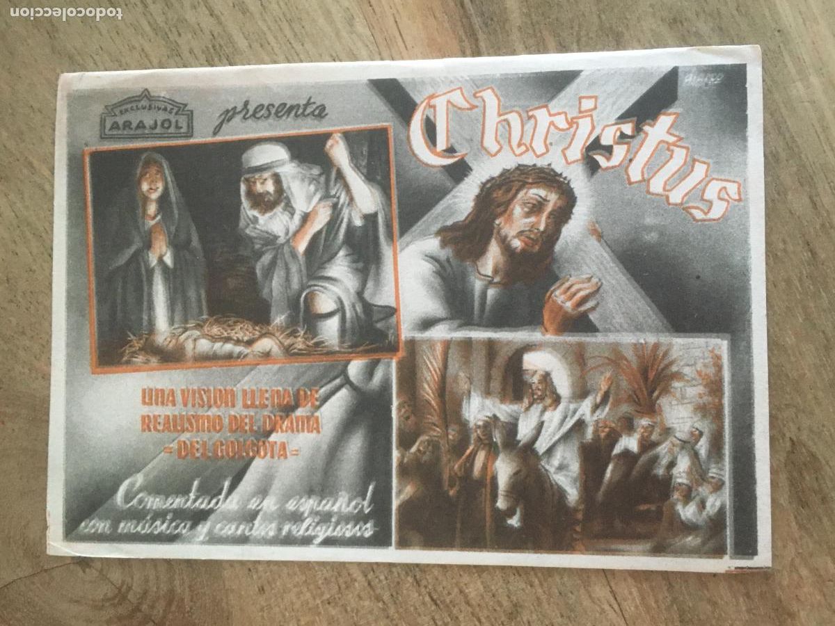 Kino: christus arajol folleto de mano original estreno muy buen estado