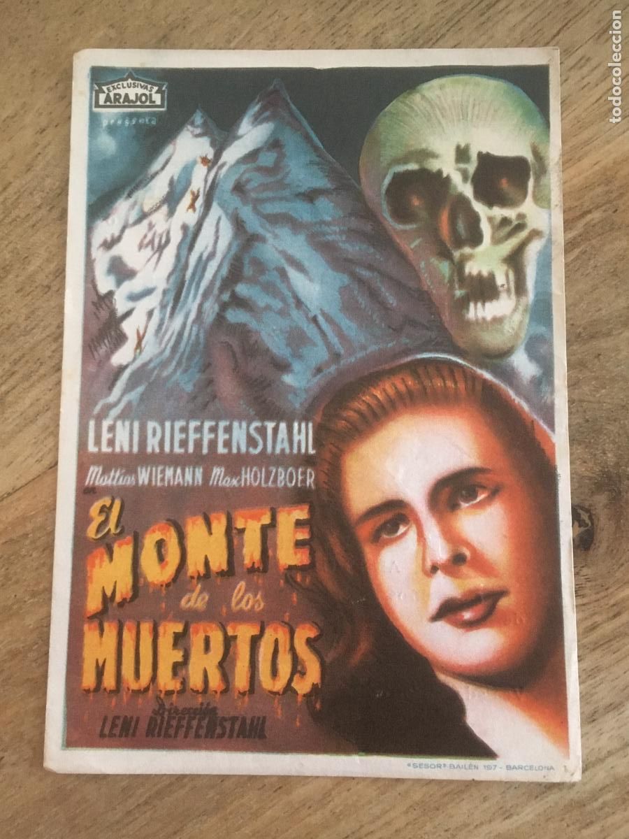 Kino: el monte de los muertos arajol folleto de mano original estreno muy buen estado