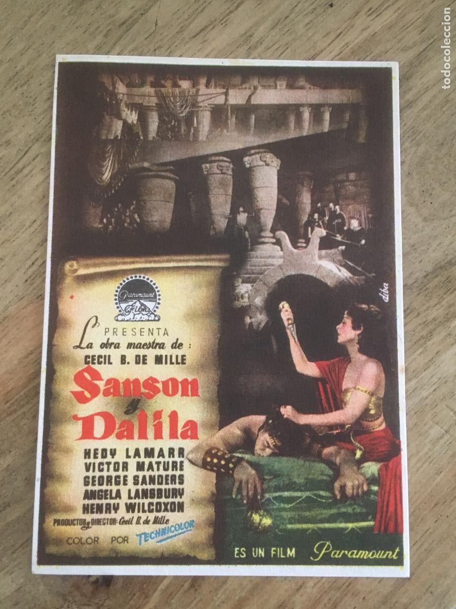 Kino: sanson y dalila folleto de mano original estreno muy buen estado