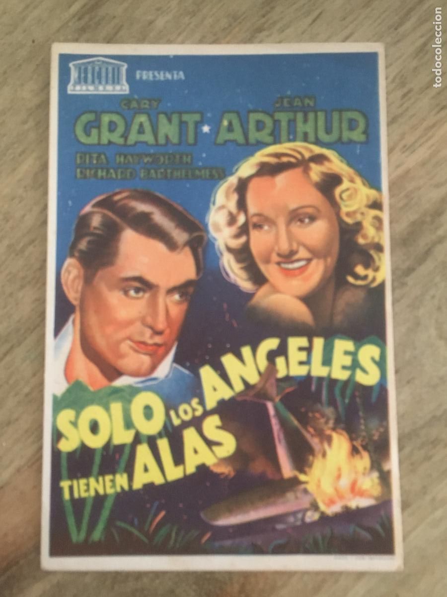 Kino: solo los angeles tienen alas folleto de mano original estreno muy buen estado