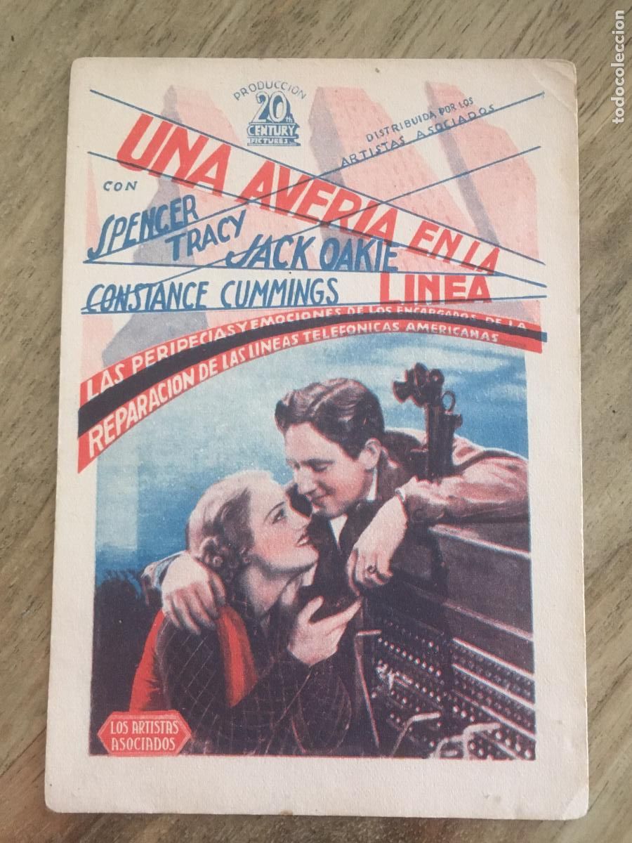 Kino: una averia en la linea folleto de mano original estreno muy buen estado