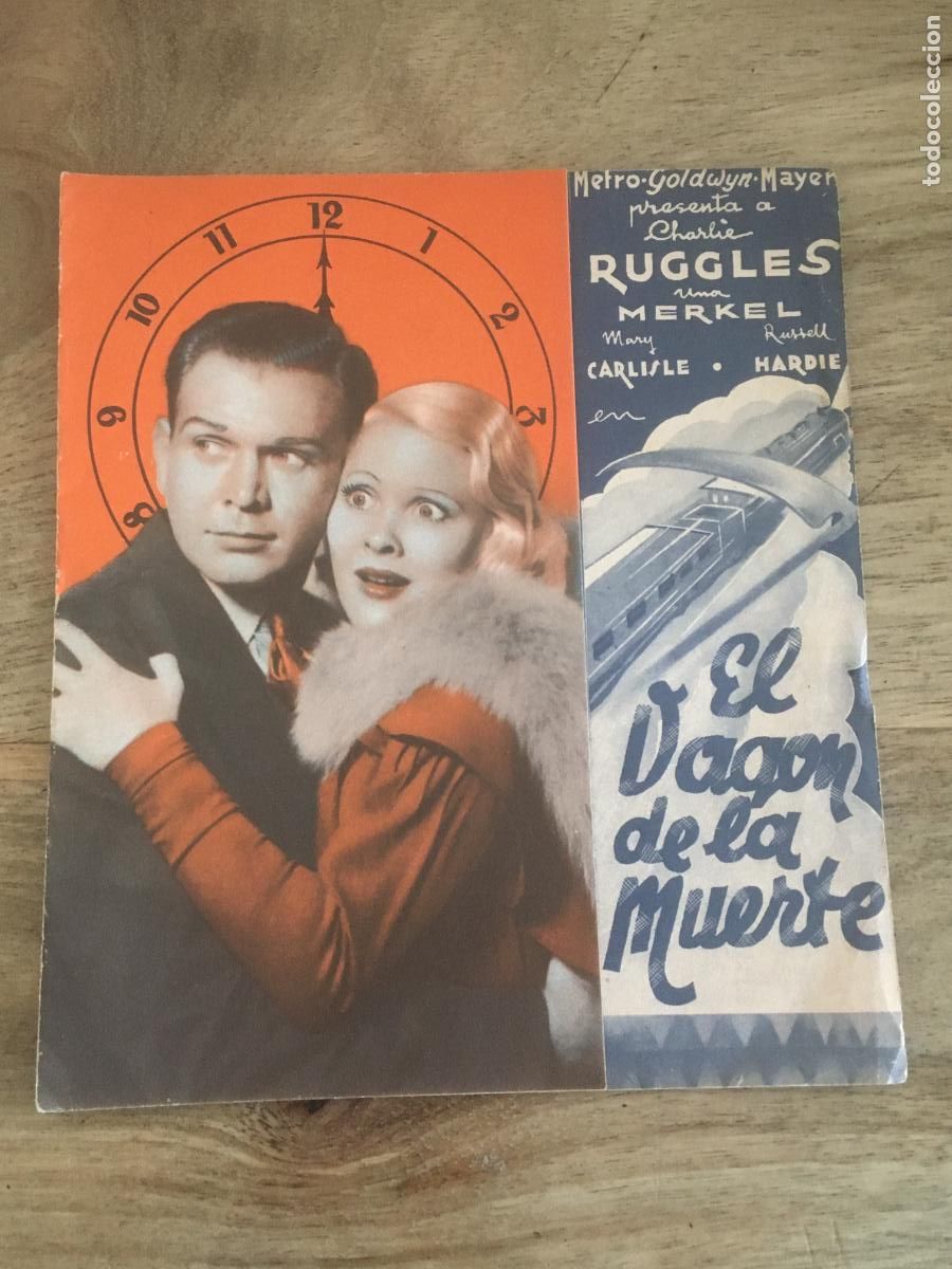 Kino: el vagon de la muerte folleto de mano original estreno muy buen estado