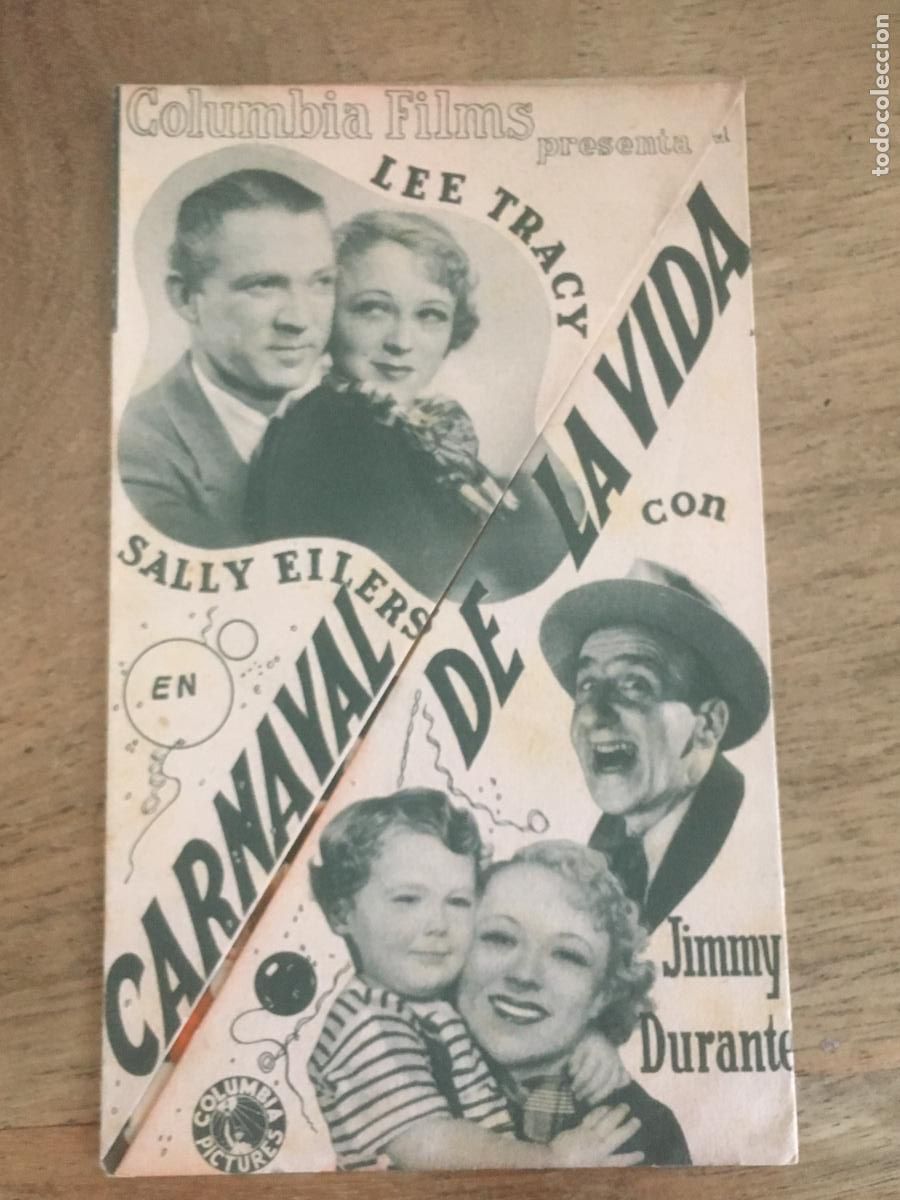 Kino: carnaval de la vida troquelado folleto de mano original estreno muy buen estado