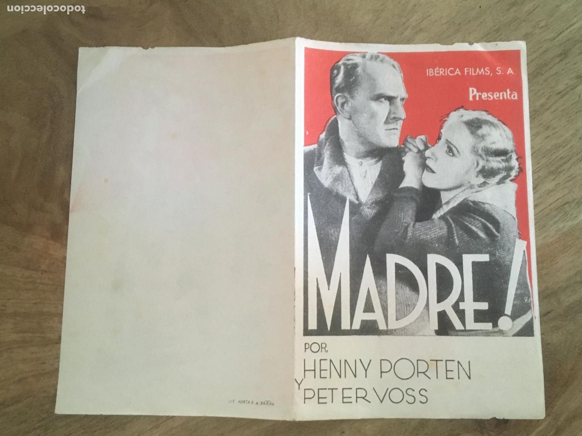 Kino: madre folleto de mano original estreno