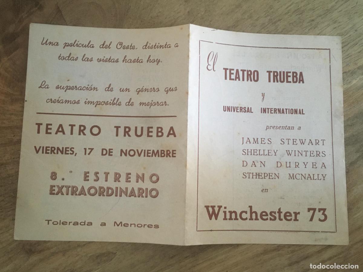 Kino: winchester 73 folleto de mano original estreno muy buen estado