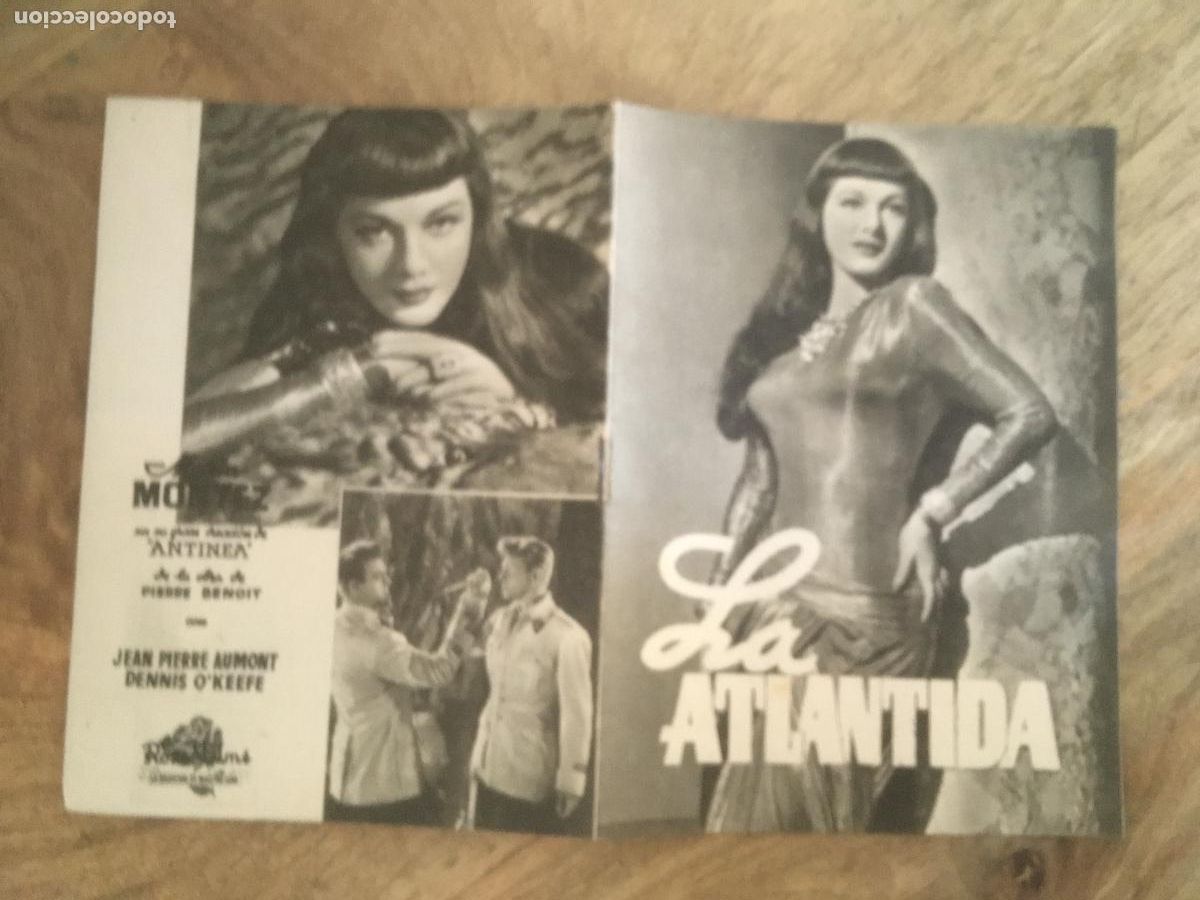 Kino: la atlantida folleto de mano original estreno muy buen estado