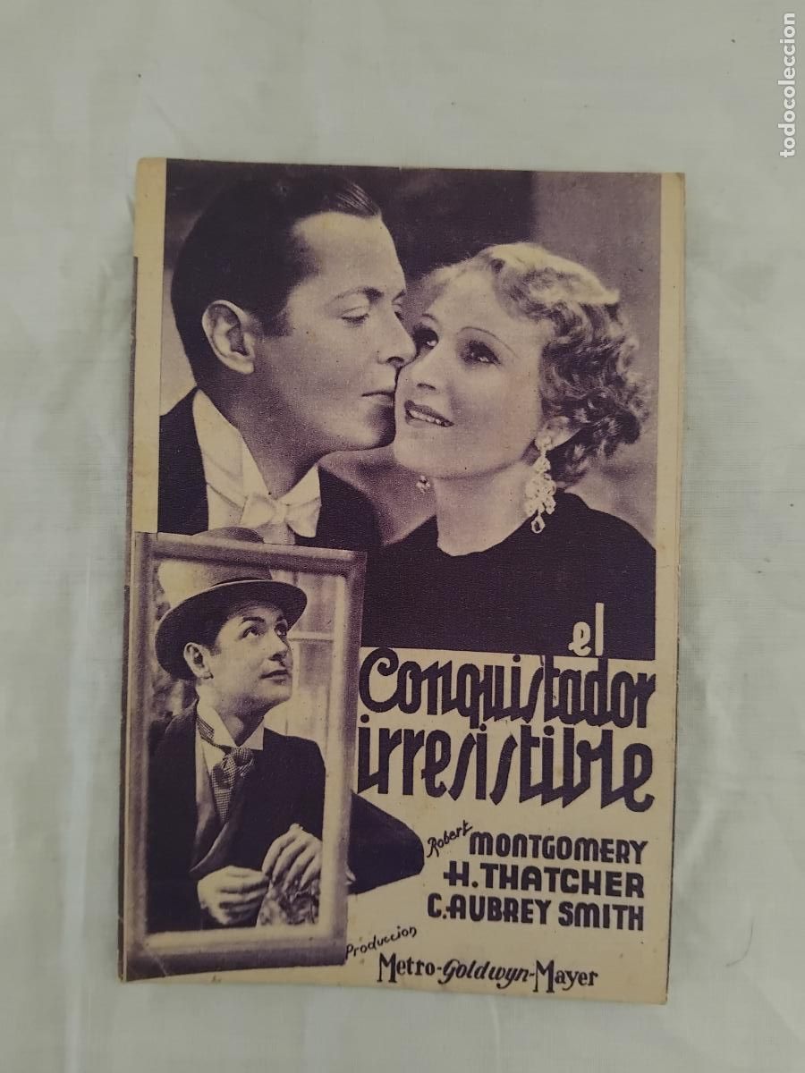 Cine: PROGRAMA DE CINE CARTON. EL CONQUISTADOR IRRESISTIBLE. - Foto 1