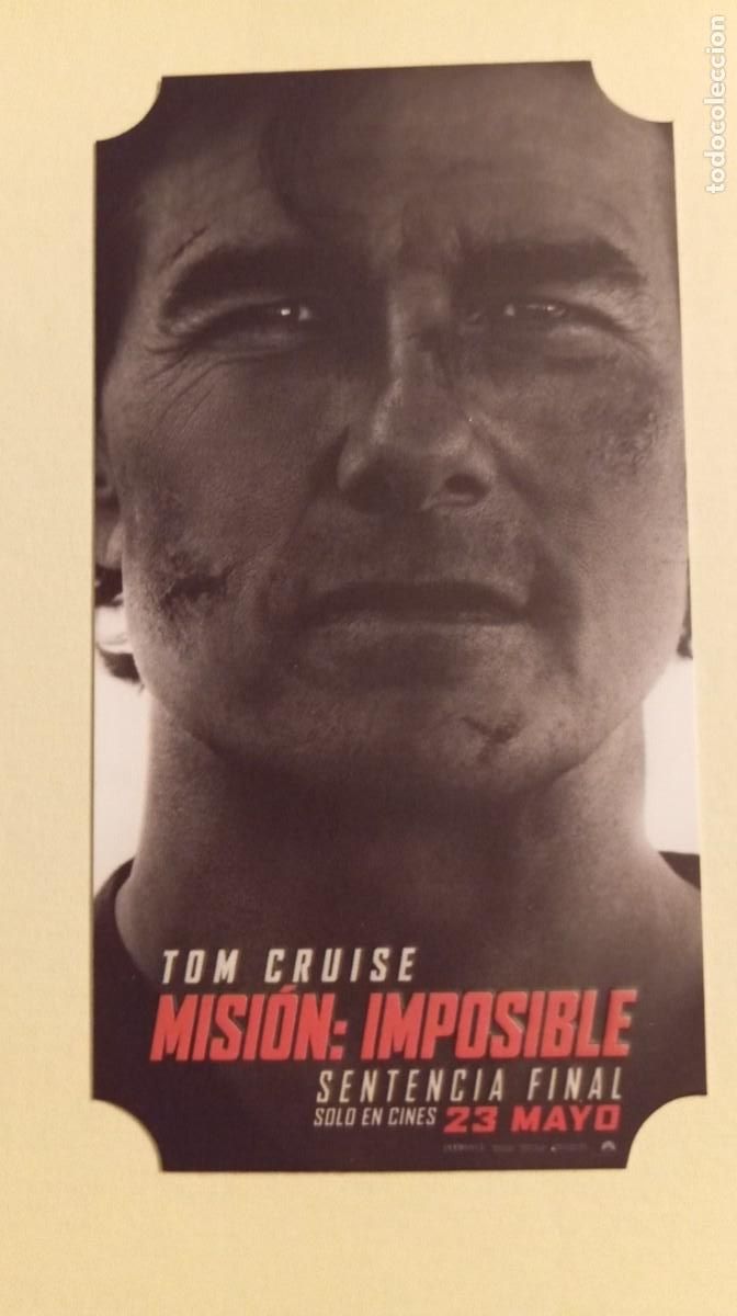 Cine: PROGRAMA DE ** MISION IMPOSIBLE ** TOM CRUISE .10 x 5.5 CMS.