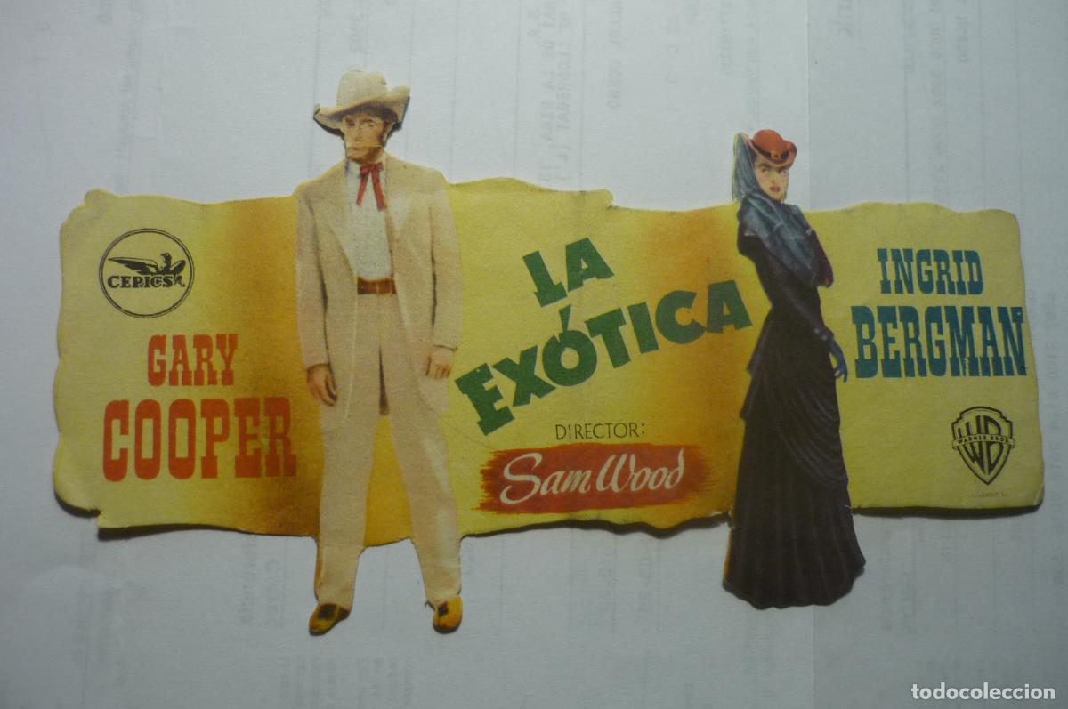 Cine: PROGRAMA TROQUELADO LA EXOTICA GARY COOPER - Foto 1