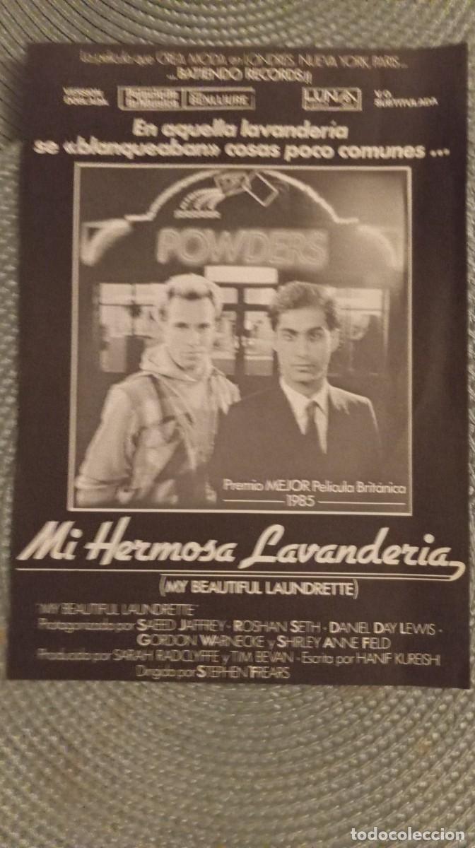 Cine: PROGRAMA DE **.MI HERMOSA LAVANDERIA **. 1985 26 x 18 CMS. - Foto 1
