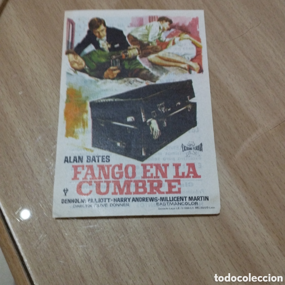 Cine: Programa de cine sencillo, sencillo. Alan Bates. 1966 Bohemio - Foto 1