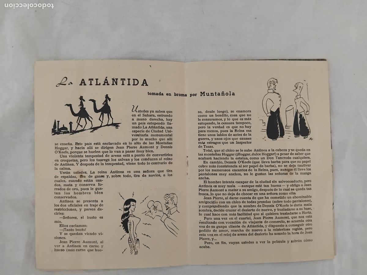 Cine: PROGRAMA DE CINE LIBRITO LA ATLANTIDA. MARIA MONTEZ. - Foto 3