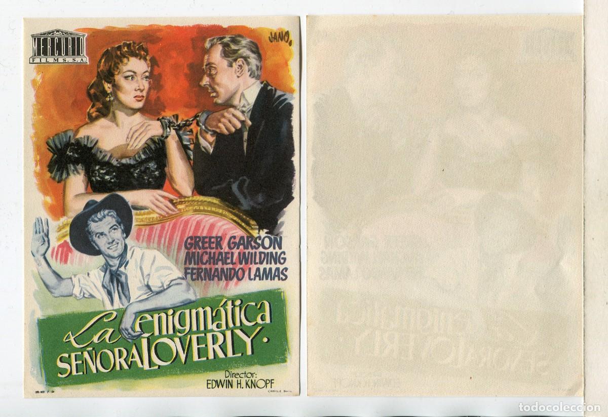 Cine: LA ENIGM&Aacute;TICA SE&Ntilde;ORA LOBERLY, con Greer Garson. - Foto 1