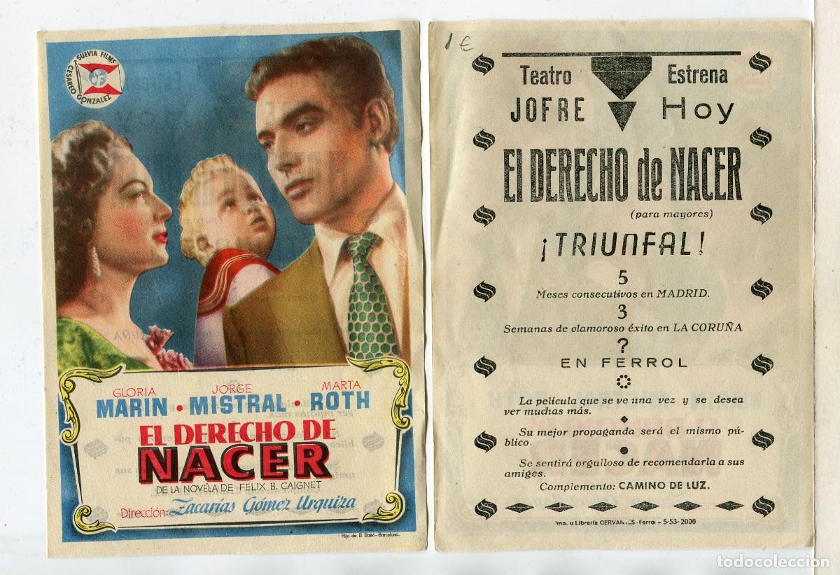Cine: EL DERECHO DE NACER, con Jorge Mistral. - Foto 1