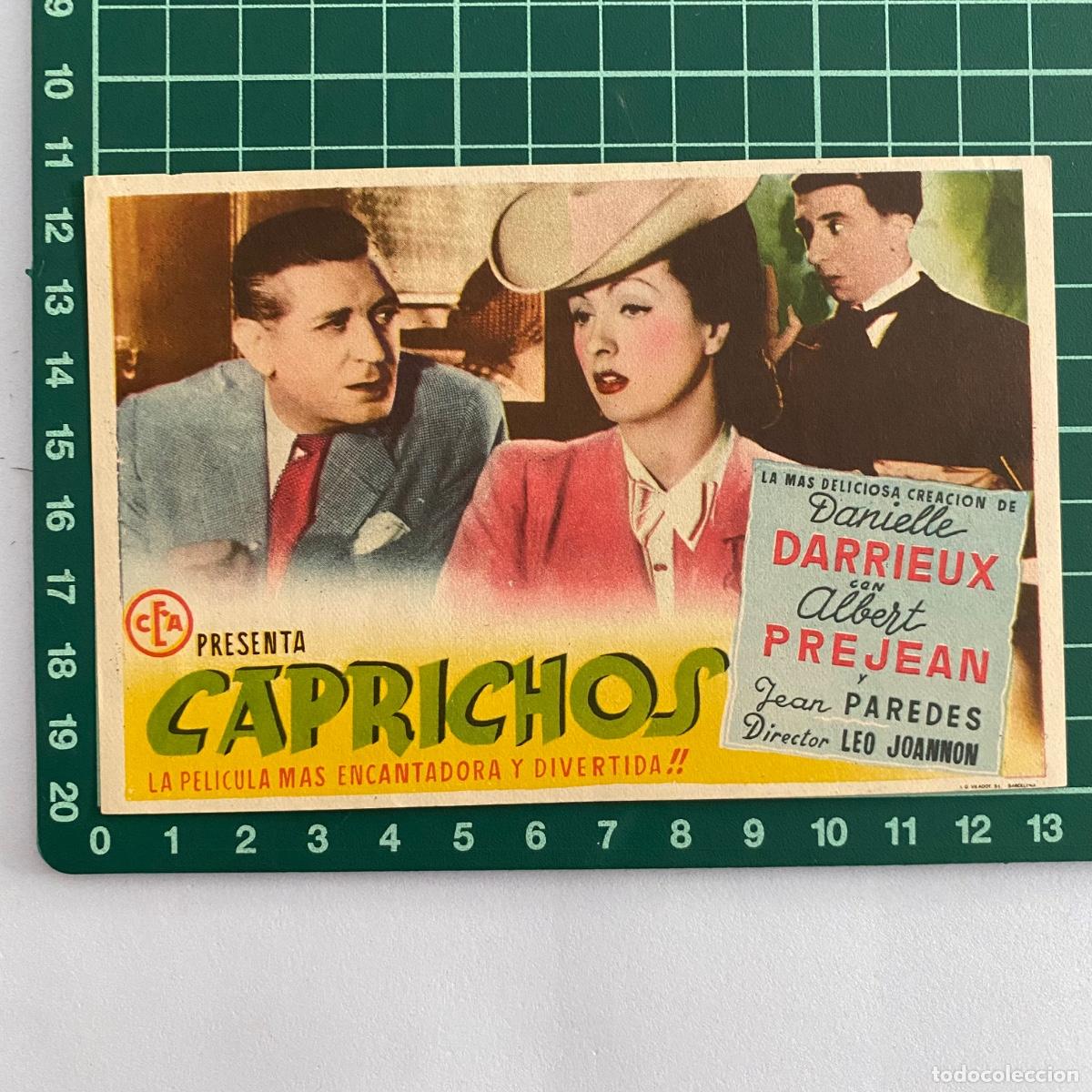 Cine: Programa Folleto de mano cine pelicula. Caprichos - Foto 1