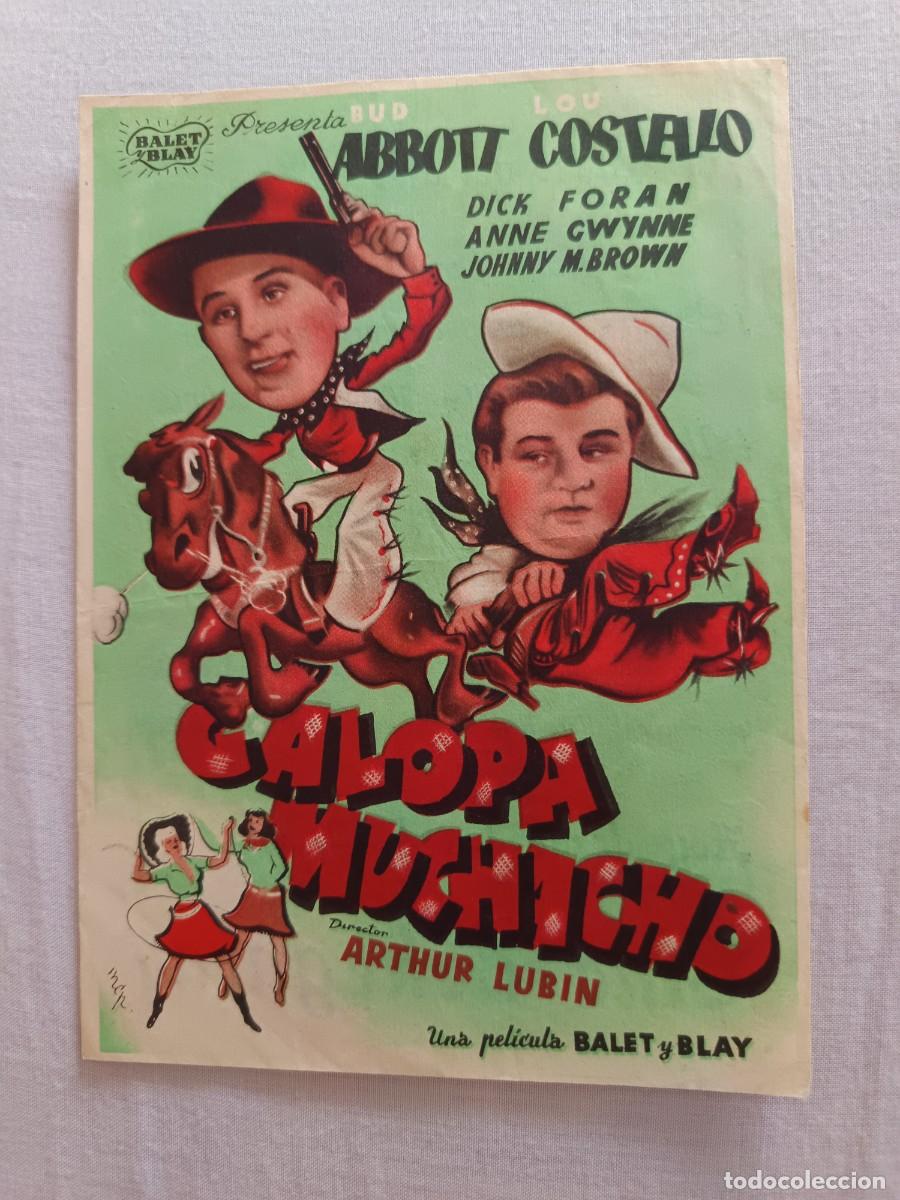 Cine: PROGRAMA DE CINE GALOPA MUCHACHO - Foto 1