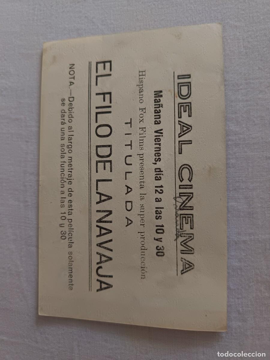 Cine: PROGRAMA DE CINE EL FILO DE LA NAVAJA - Foto 2
