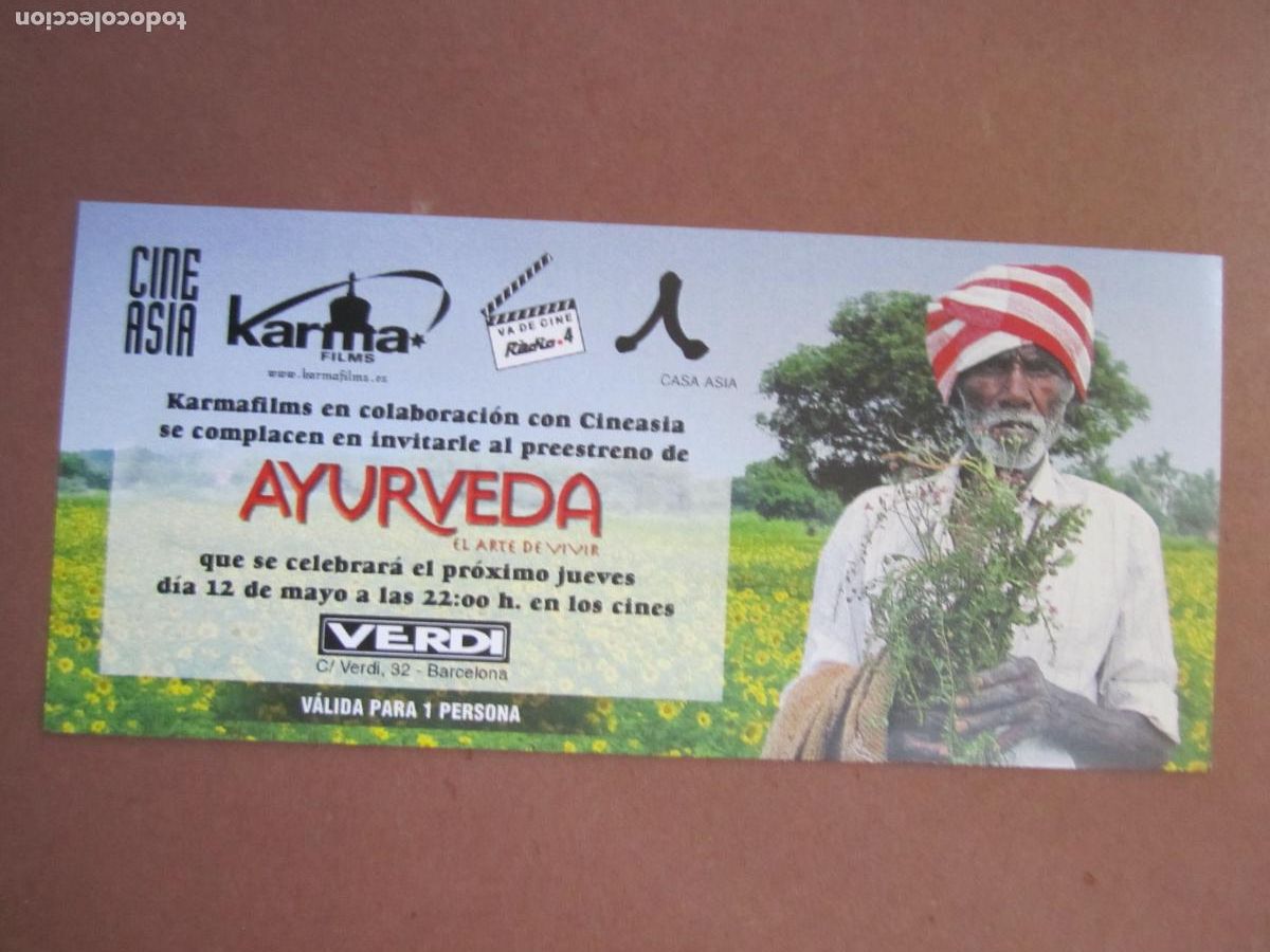  Flyers Publicitaires de films Anciens: ayurveda el arte de vivir folleto mano invitacion original