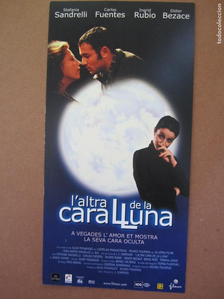 Cine: l'altre cara de la lluna folleto mano original invitacion preestreno - ingrid rubio cine espa&ntilde;ol