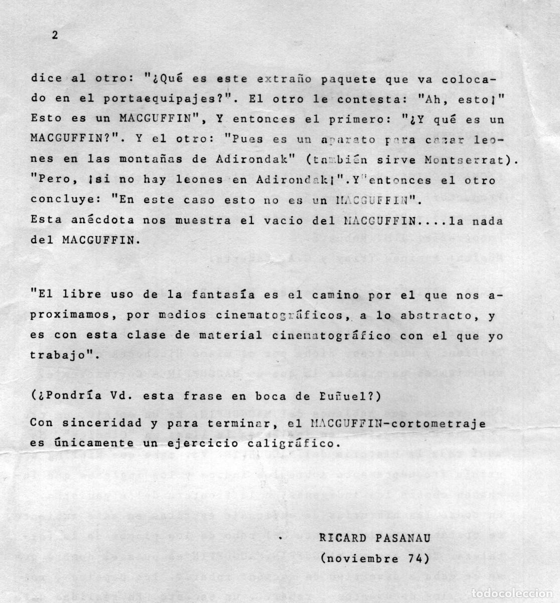 Cine: Programa cine Magguffin Barcelona 1974 - Foto 2