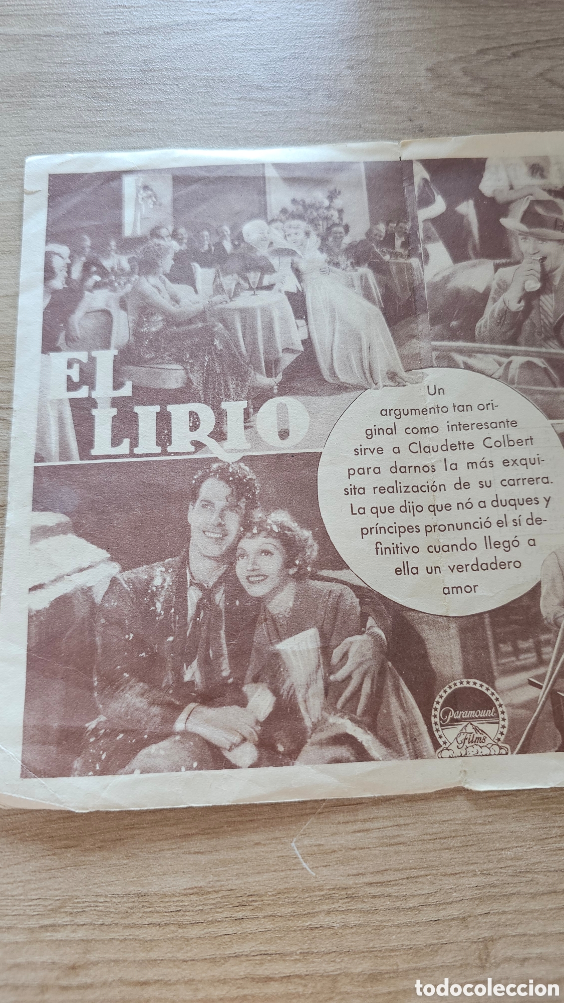 Cine: EL LIRIO DORADO -CLAUDETTE COLBERT - Foto 4