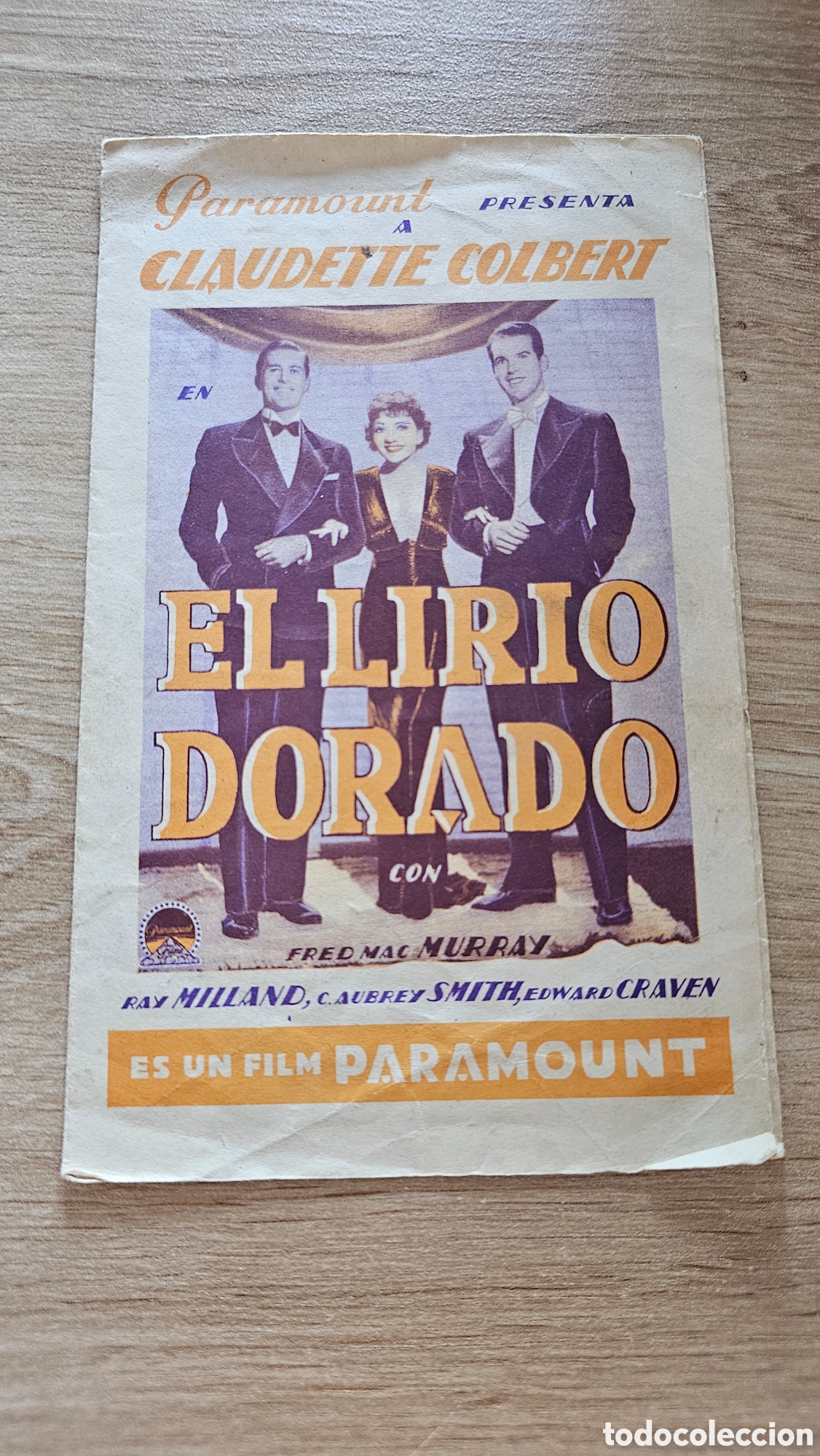 Cine: EL LIRIO DORADO -CLAUDETTE COLBERT - Foto 1
